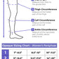 Size chart for Sigvaris Essential Opaque women's compression pantyhose