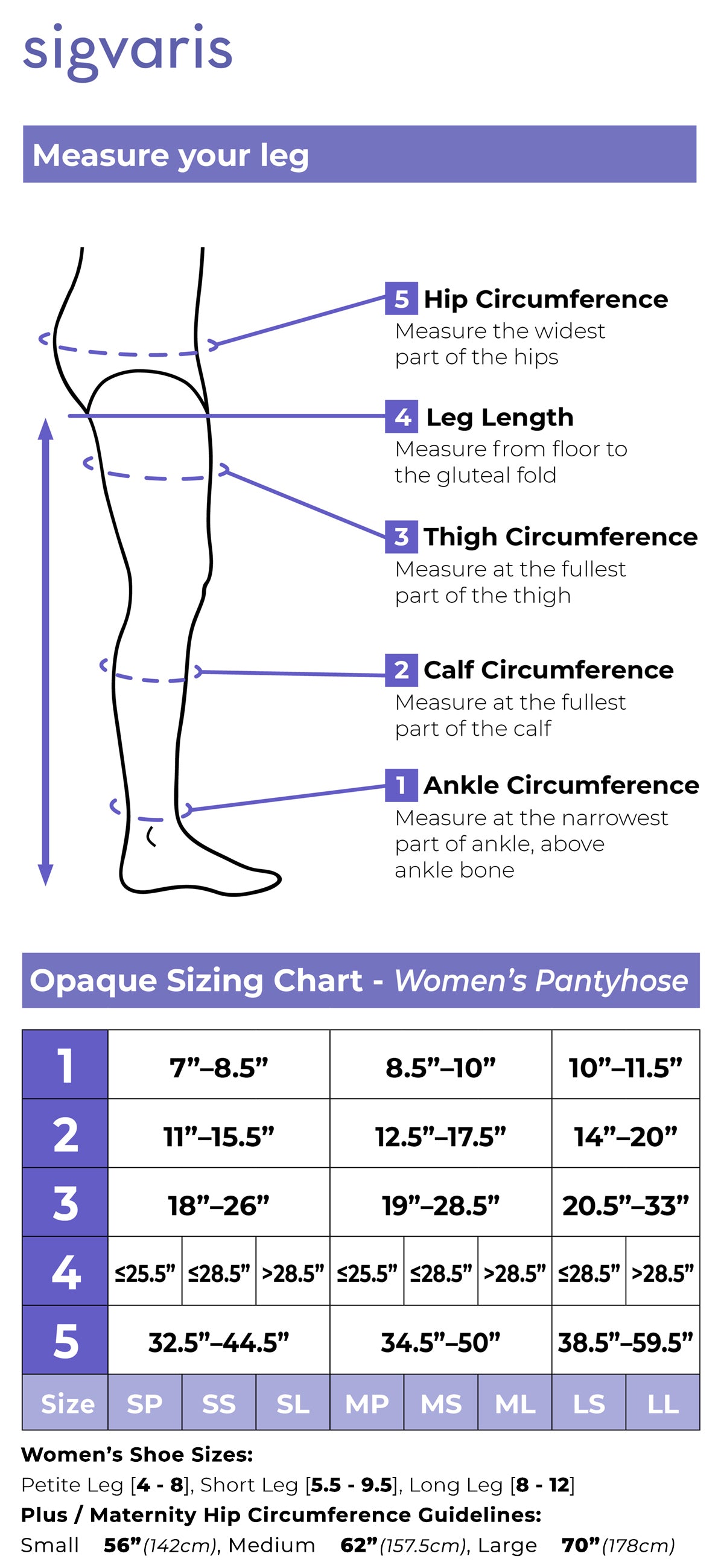 Women's Essential Opaque Pantyhose Shop Sigvaris