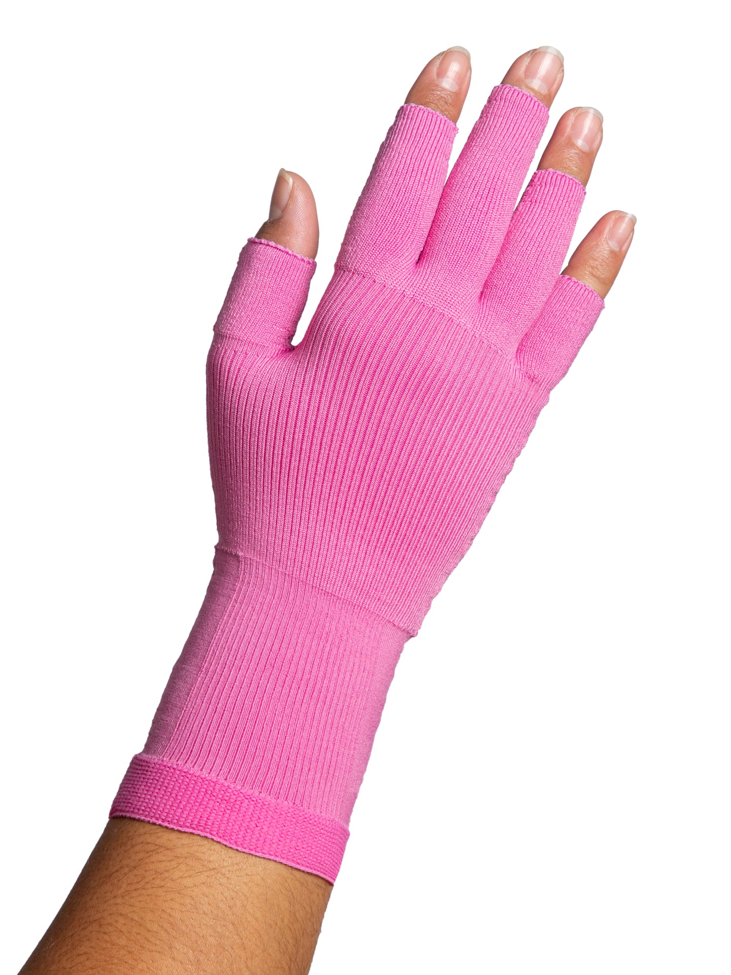 Women's Secure Glove in pink, providing comfort and support for all-day wear.