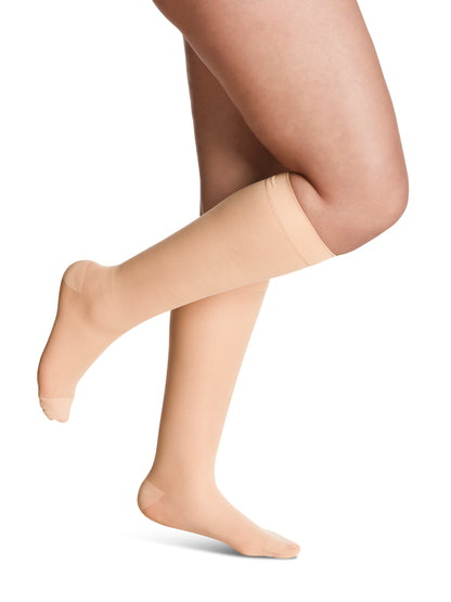 Women's Style Sheer Calf Warm Sand