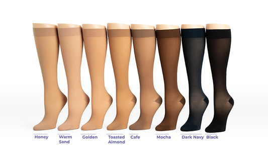 Women's Style Sheer Pantyhose Open-Toe 20-30mmHg