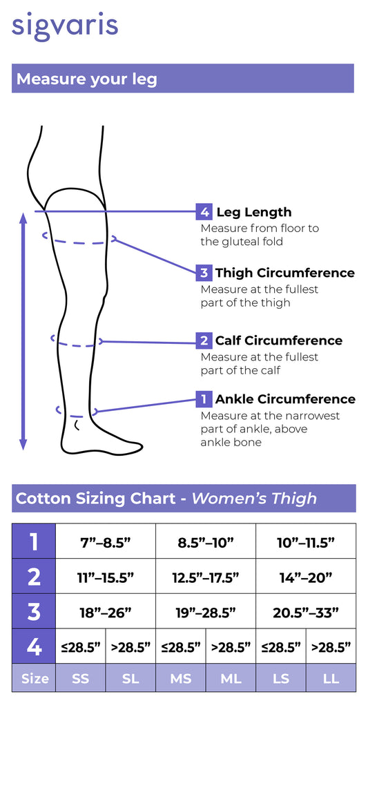 Women's Essential Cotton Thigh-High Open-Toe