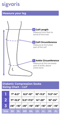 Men's Diabetic Compression Calf Socks