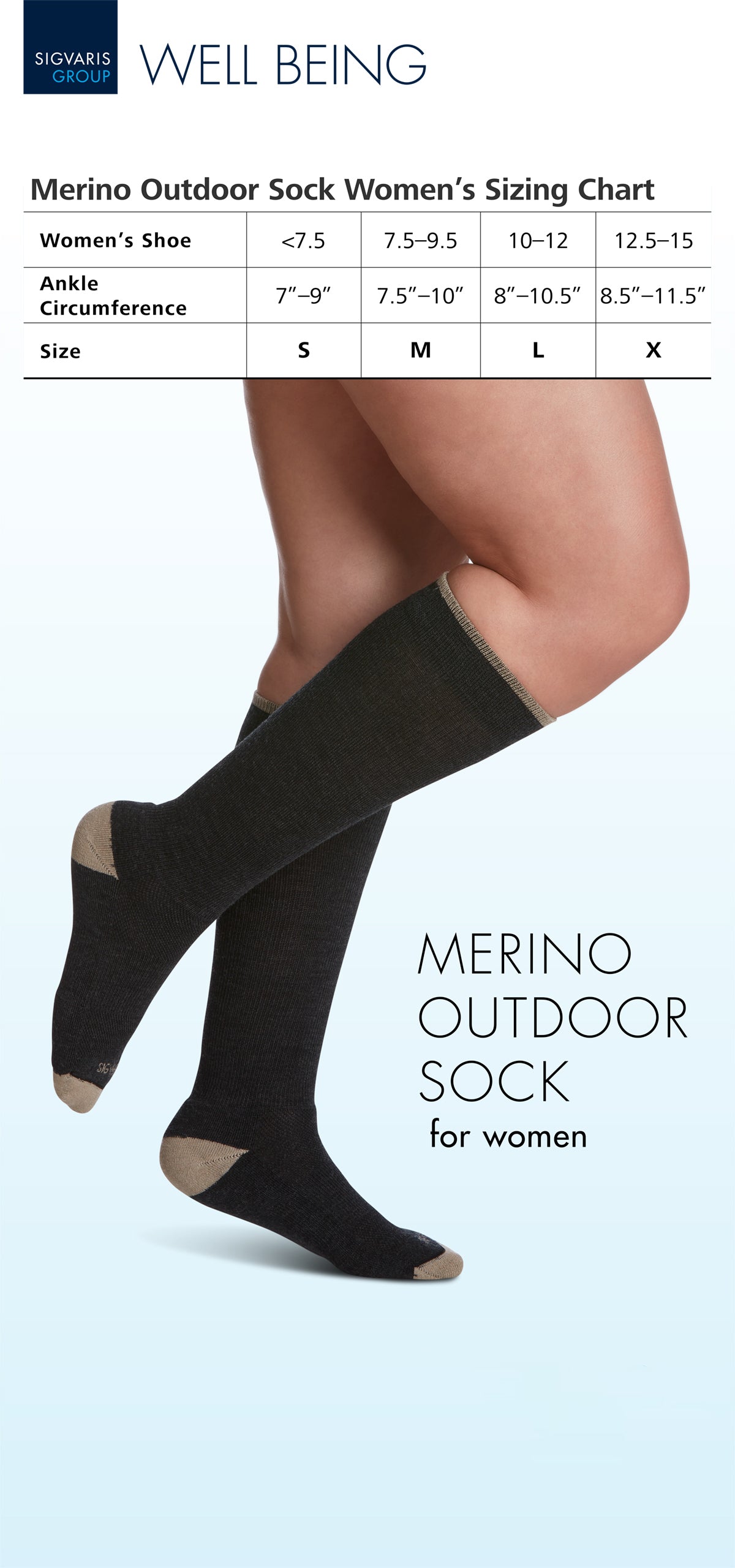 Women's Merino Outdoor Calf Socks