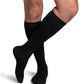 Man wearing Sigvaris Style Bamboo compression socks in the color Black