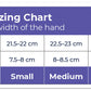 Sizing chart for Sigvaris Textile Gloves