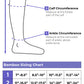 Size chart for Sigvaris Style Bamboo compression socks