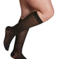 Woman wearing Style Sheer compression knee-highs in the color Black