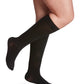 Woman wearing Sigvaris Style Soft Opaque compression knee-highs in the color Black