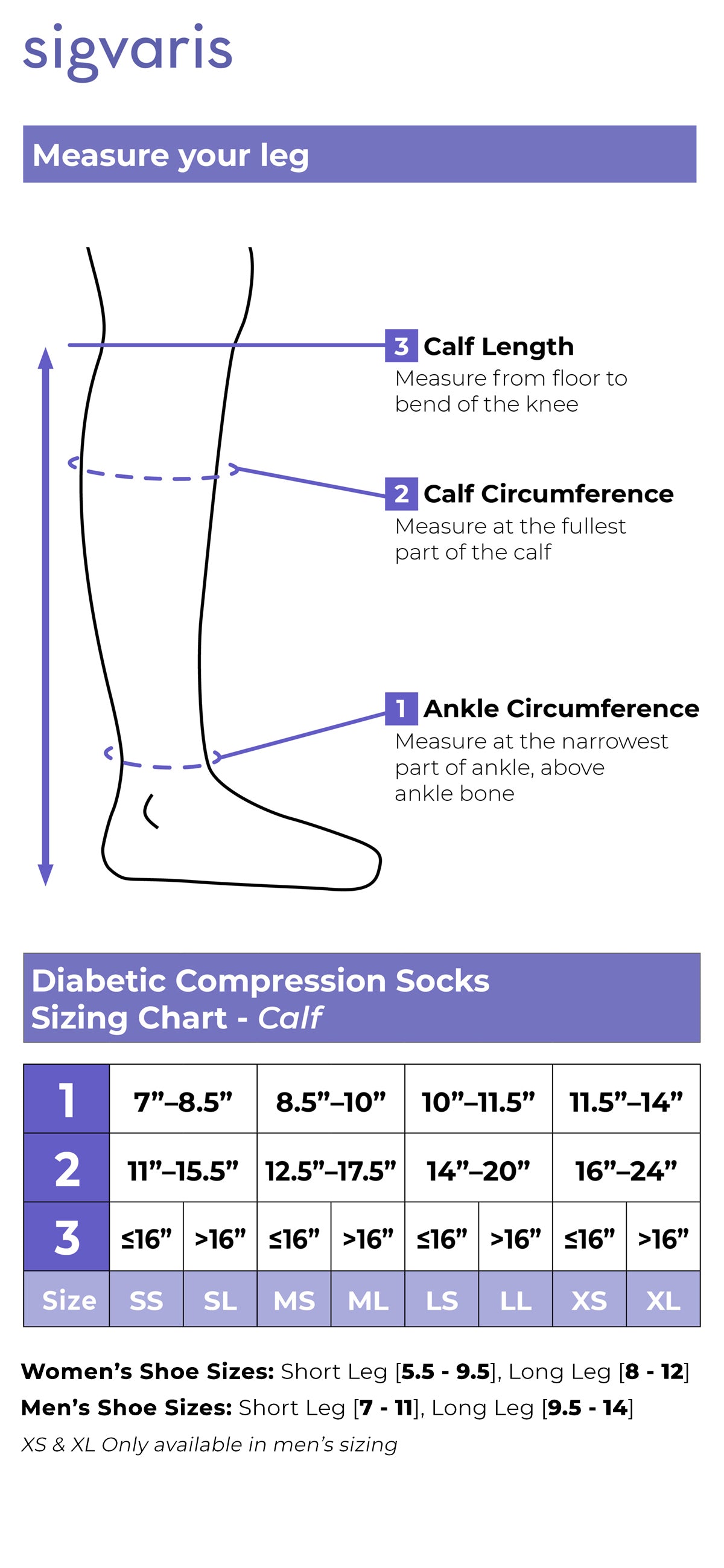 Men's Diabetic Compression Calf Socks Shop Sigvaris