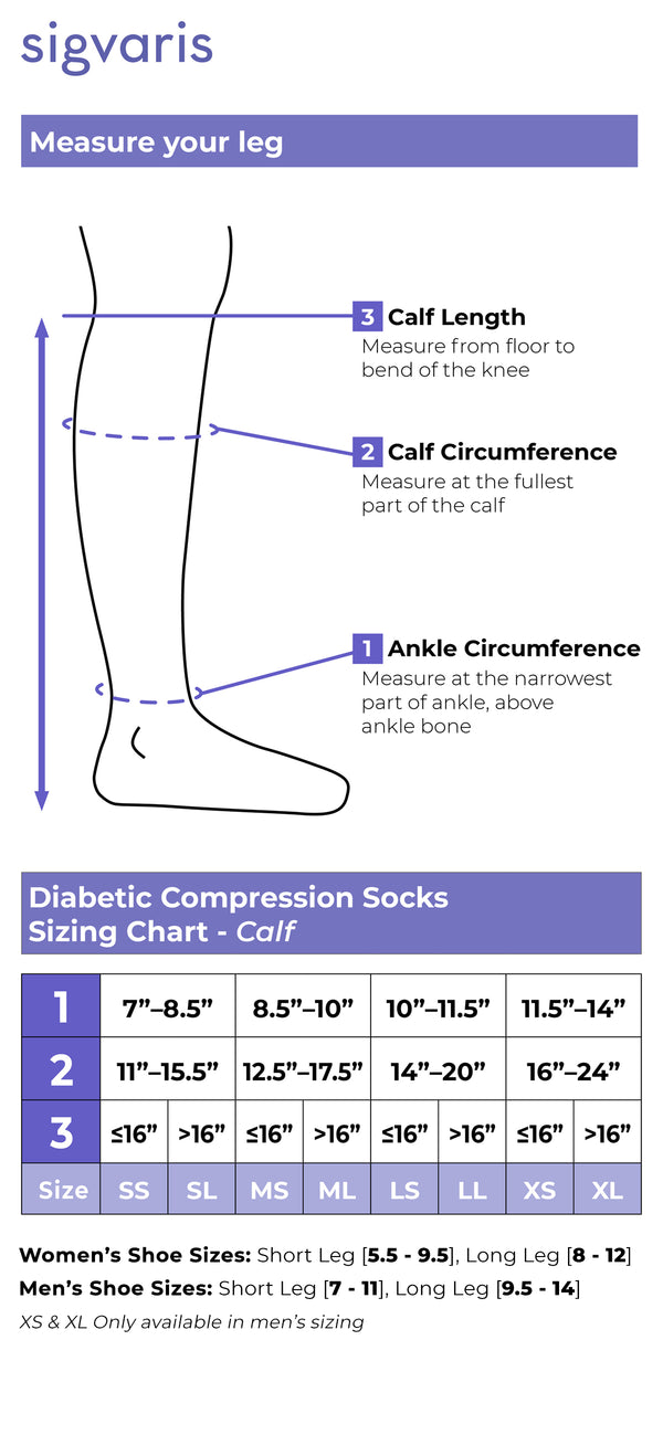 Women's Diabetic Compression Calf Socks– Shop Sigvaris
