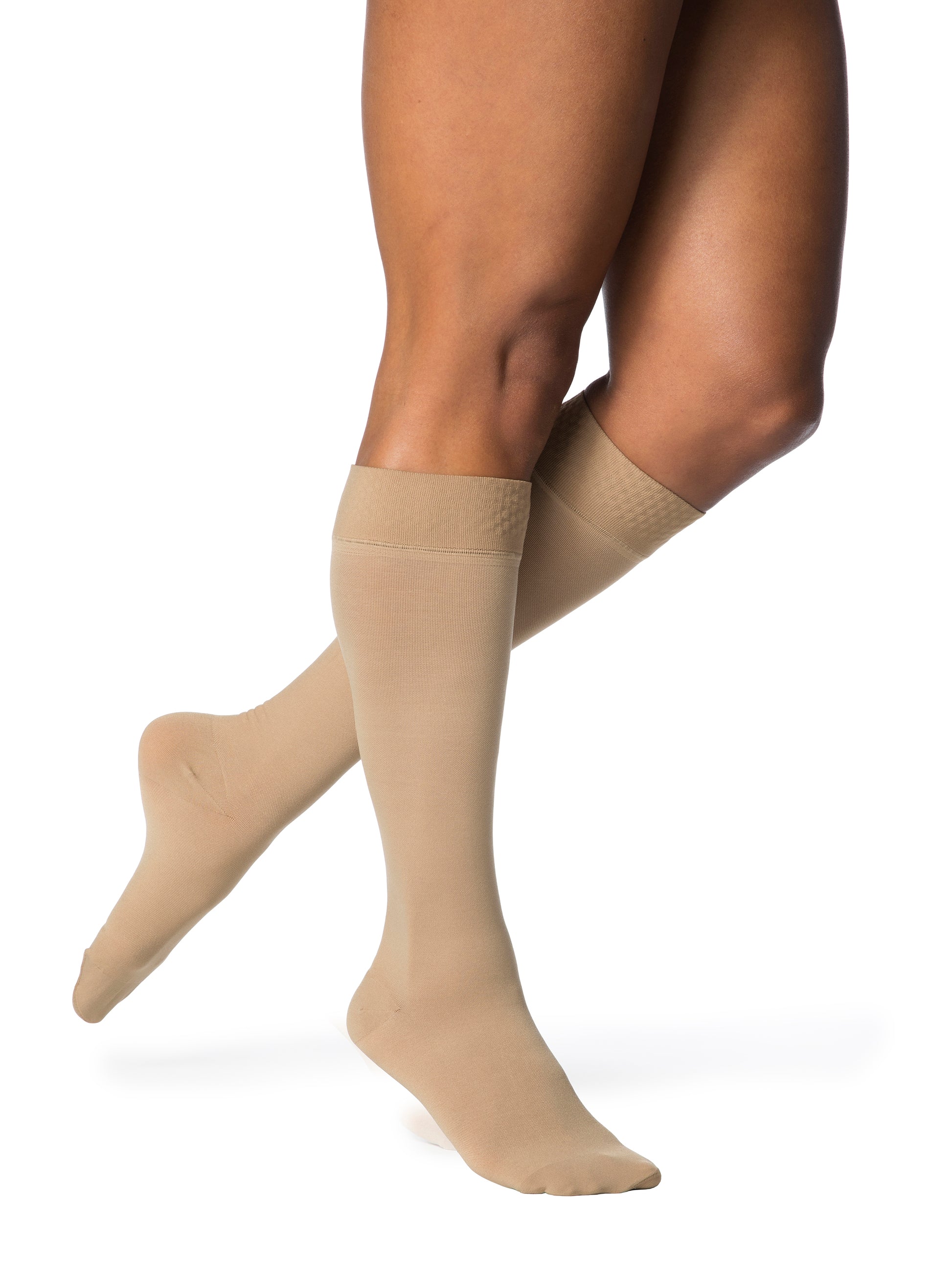 Women's Essential Opaque Calf Plus with Grip-Top Knee High