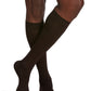 Man wearing Sigvaris Men's Sea Island Cotton compression socks in the color Brown