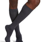 Man wearing Sigvaris Style Microfiber compression socks in the color Steel Grey