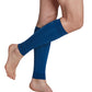 Woman wearing SIGVARIS Performance Sleeves compression calf sleeves in the color Blue
