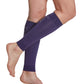 Woman wearing SIGVARIS Performance Sleeves compression calf sleeves in the color Purple