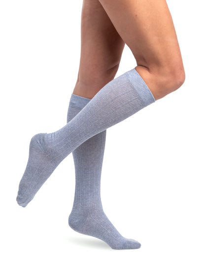 Sigvaris Women's Style Linen Calf in Denim