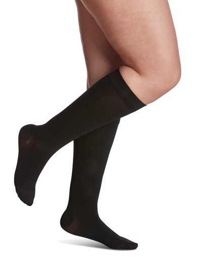 Women's Style Soft Opaque Calf 20-30mmHg in Black